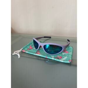 Goodr Bug G sunglasses in my periwinkle prime wrap around biking hike polarized